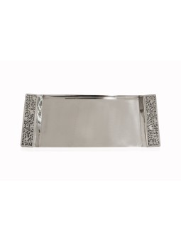Sterling Silver Large Tray with Vine Decorations , Tu B'Av Gifts , Isr