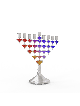 Menorah à deux côtés avec design Dreidel , Menorahs Hanukkah modernes , Isr