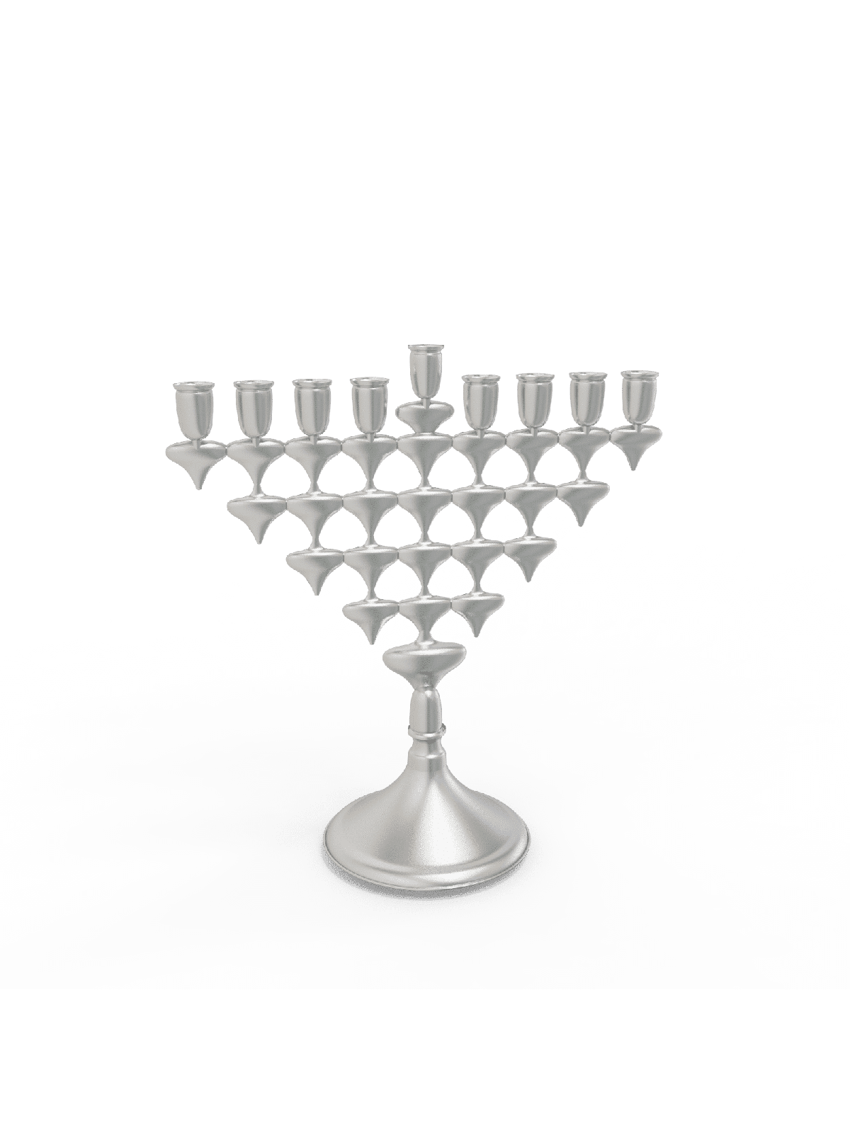 Menorah à deux côtés avec design Dreidel , Menorahs Hanukkah modernes , Isr
