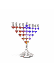 Menorah à deux côtés avec design Dreidel , Menorahs Hanukkah modernes , Isr