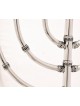 Menorah en argent avec filigrane yéménite traditionnel, cadeaux de Hanoukka, I
