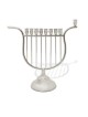 Grande Menorah unique en forme de harpe, cadeaux de Hanoukka, Judaica israélienne