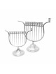 Grande Menorah unique en forme de harpe, cadeaux de Hanoukka, Judaica israélienne
