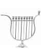 Grande Menorah unique en forme de harpe, cadeaux de Hanoukka, Judaica israélienne