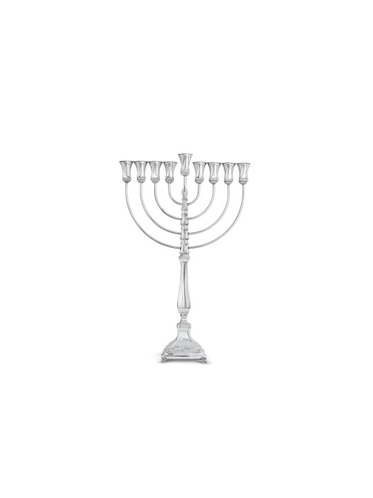 Extra Large Sterling Silver Hanukkah Menorah , Avshalom Hadad , Israël