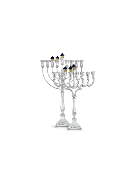 Extra Large Sterling Silver Hanukkah Menorah , Avshalom Hadad , Israël