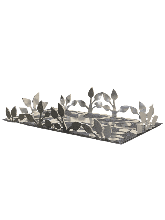 Beautiful Floral Sterling Silver Tray , Tu B'Av Gifts , Israeli Judaic