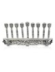 Superbe menorah en filigrane antique en argent sterling, cadeaux de Hanoukka, I