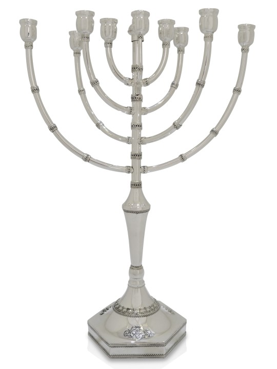 Grande menorah cinétique de Hanoukka avec filigrane, cadeaux de Hanoukka, Israël
