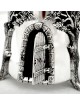 House Shaped Charity Box Amethyst Stones , Tzedakah Boxes , Israeli Ju