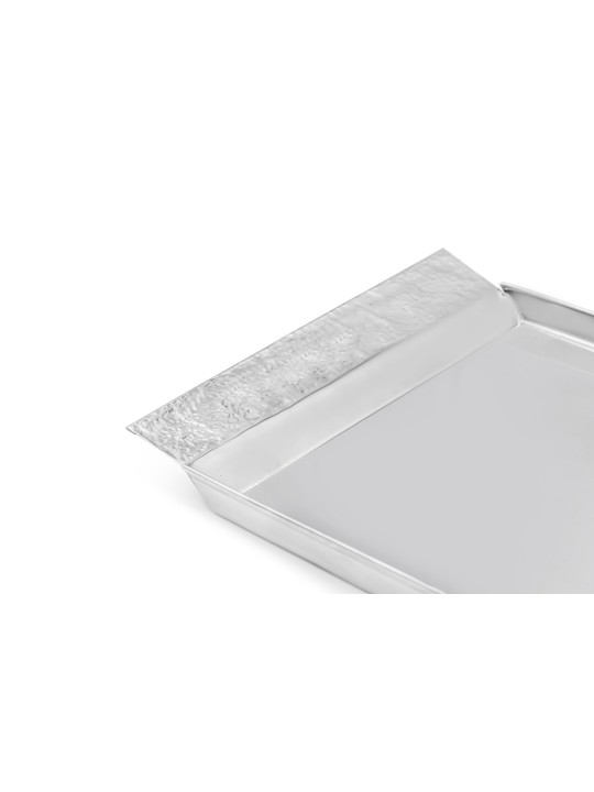 Plateau de bougeoirs lisses en argent sterling avec Hamm, cadeaux Tu B'Av, I