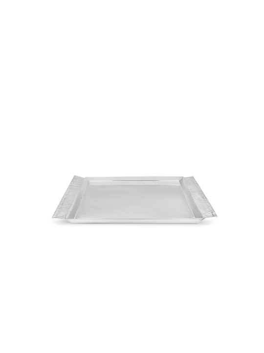 Sterling Silver Smooth Candlesticks Tray with Hamm , Tu B'Av Gifts , I