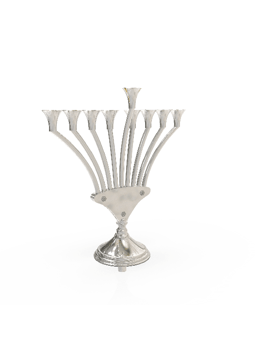 מודרני V בצורת כסף סטרלינג חנוכה, מודרני חנוכה מ