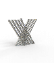 One-of-a-Kind Geometric Sterling Silver Candelabra , Passover Gifts ,