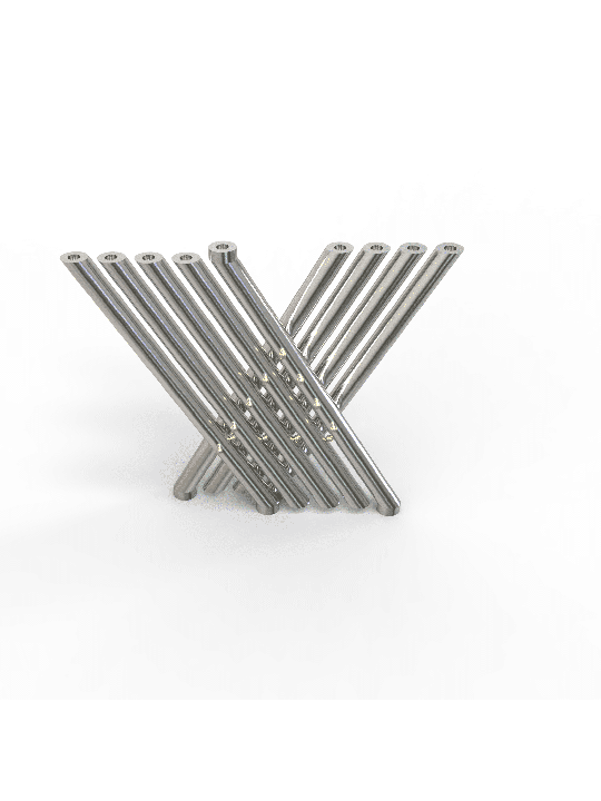 Candélabre géométrique en argent sterling unique en son genre, cadeaux de Pâque,