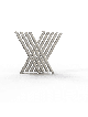 One-of-a-Kind Geometric Sterling Silver Candelabra , Passover Gifts ,
