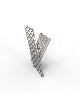 Candélabre géométrique en argent sterling unique en son genre, cadeaux de Pâque,