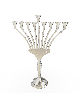 Menorah avec bras incurvés et chandelier de forme ouverte, Hanukkah moderne M