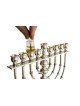 Grand filigrane Hanukkah Menorah 925 Sterling Silve , Cadeaux Hanukkah ,