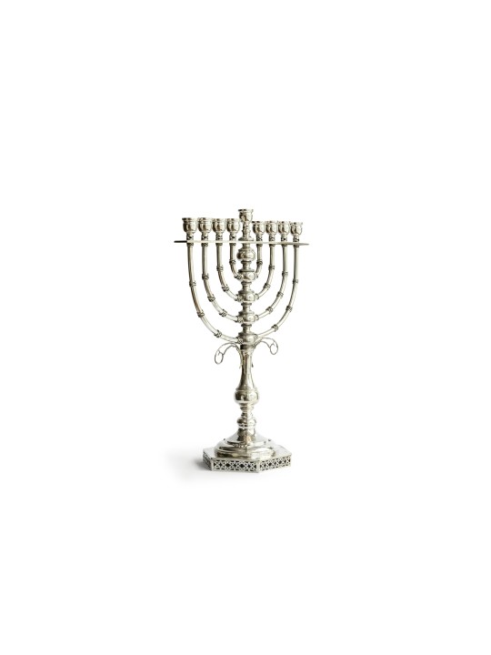 חנוכיית חנוכה פיליגרן גדולה 925 כסף סטרלינג , מתנות לחנוכה ,