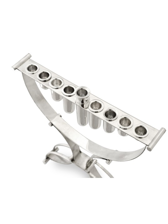 Extraordinary Contemporary Menorah Sterling Silver , Modern Hanukkah M