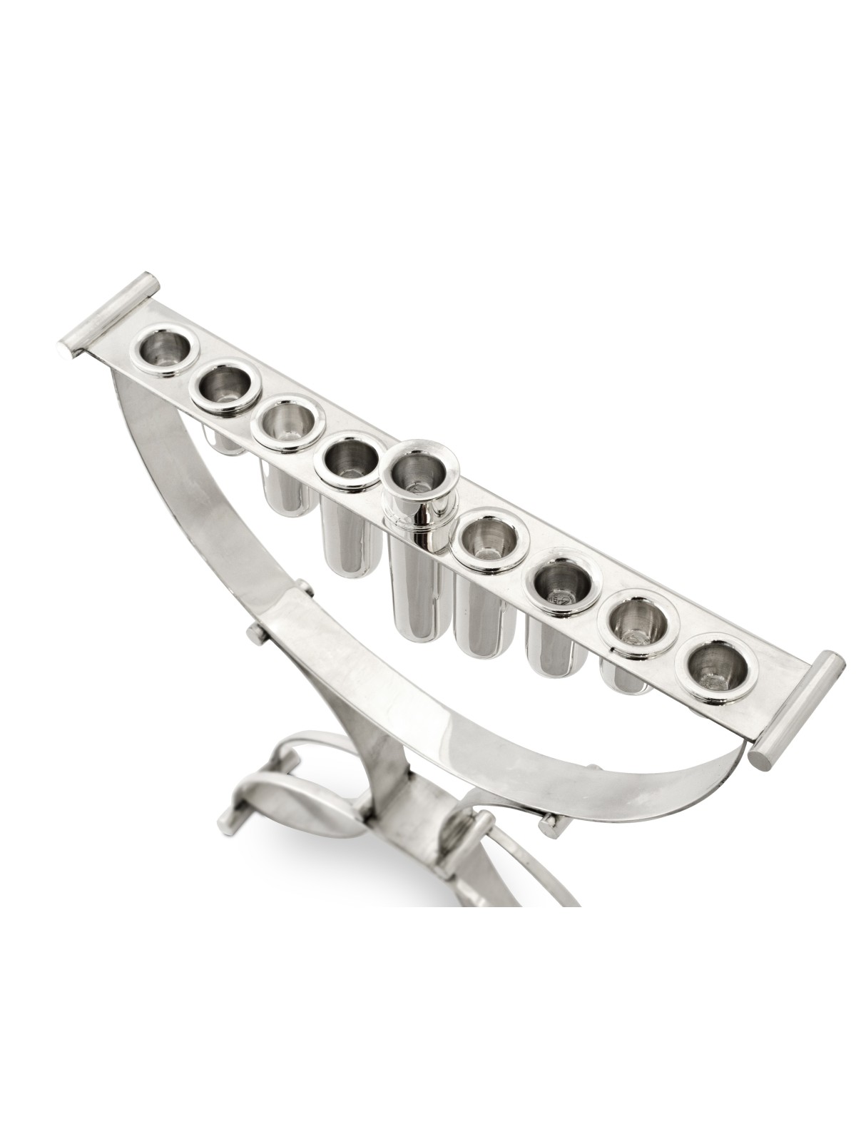 Extraordinary Contemporary Menorah Sterling Silver , Modern Hanukkah M