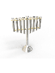 Menorah Chabad unique et grande de Silver and Go, Hanukkah moderne M