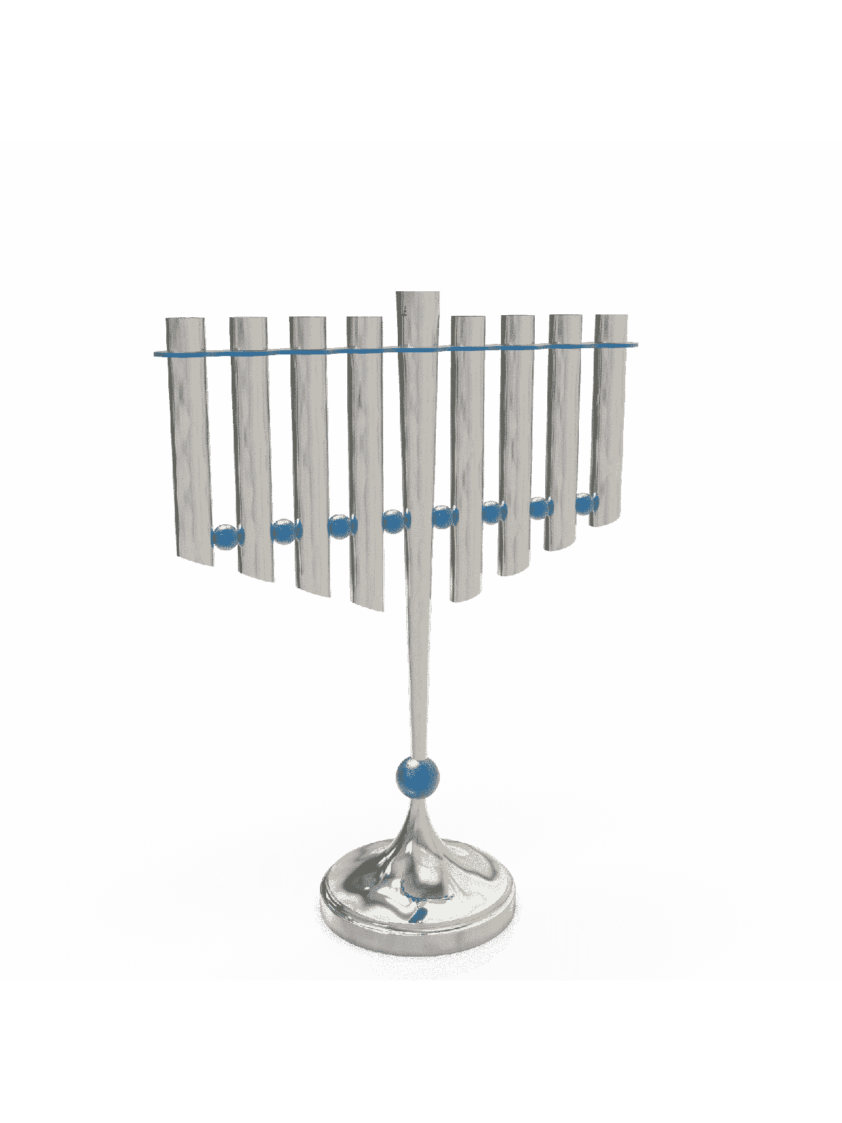 Grande Menorah avec boules en laiton, cadeaux de mariage juifs, judaïque israélien