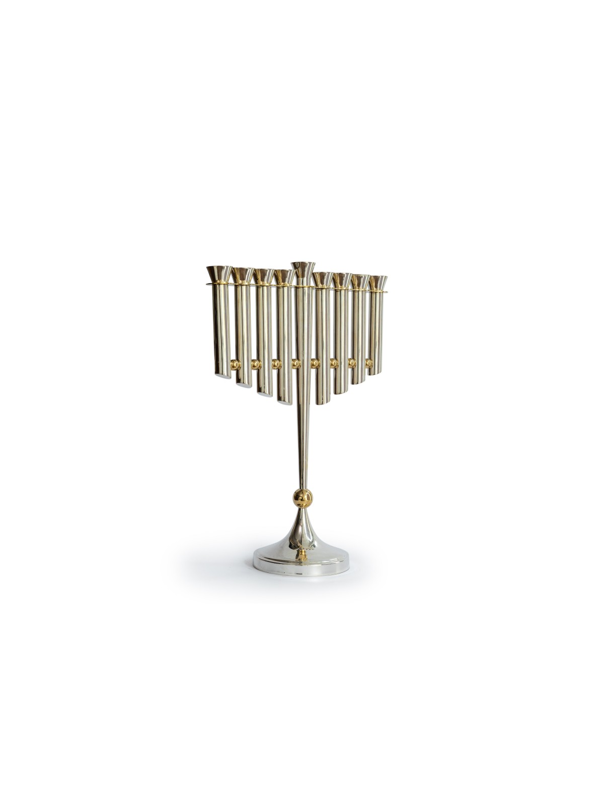 Grande Menorah avec boules en laiton, cadeaux de mariage juifs, judaïque israélien