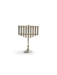 Grande menorah de Hanoukka martelée avec boules en laiton, cadeau de mariage juif