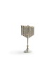 Large Hammered Hanukkah Menorah with Brass Balls , Jewish Wedding Gift