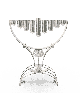 Large Modern Hanukkah Menorah Sterling Silver , Modern Hanukkah Menora