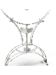 Grande Hanukkah Menorah moderne en argent sterling, Hanukkah Menora moderne