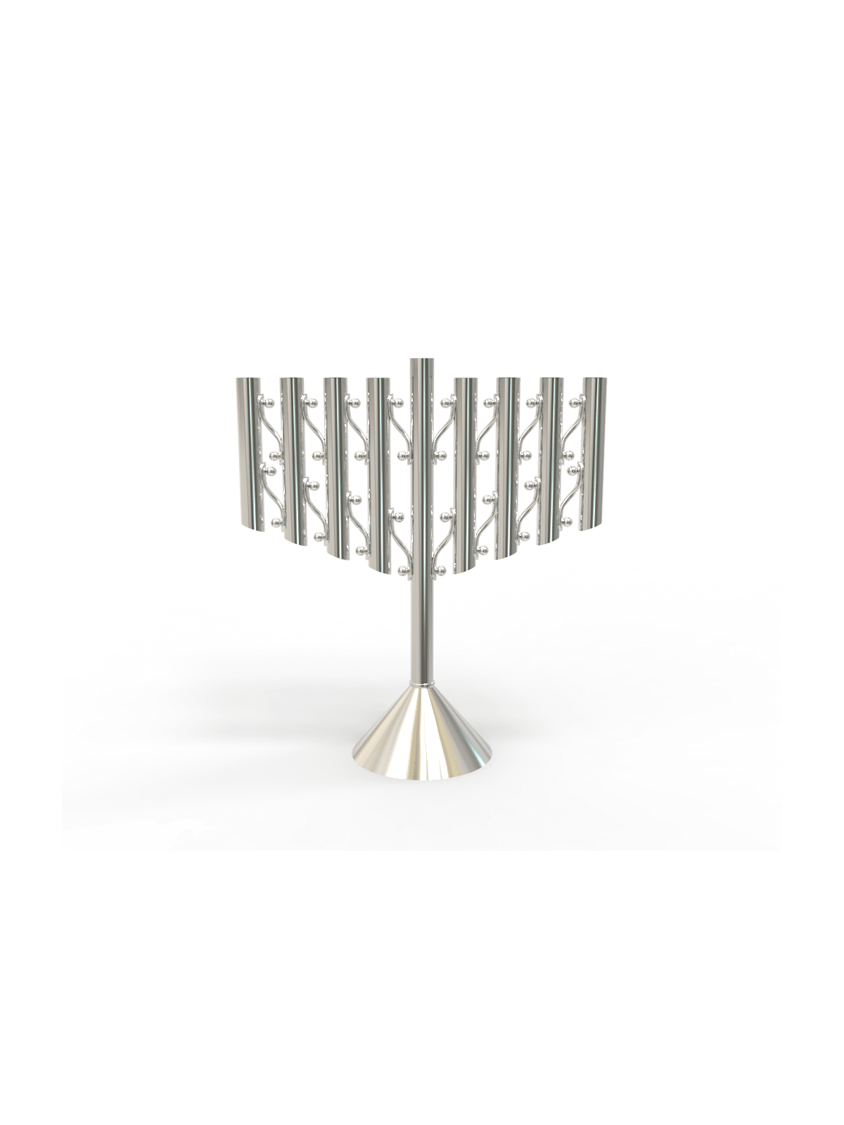 Magnificen Modern Style Sterling Silver Chabad Men , Modern Hanukkah M