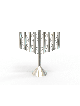 Magnificen Style moderne en argent sterling Chabad pour hommes, Hanukkah moderne M