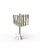 Magnificen Style moderne en argent sterling Chabad pour hommes, Hanukkah moderne M