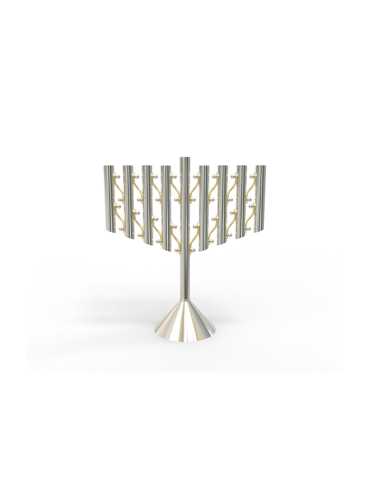 Magnificen Modern Style Sterling Silver Chabad Men , Modern Hanukkah M