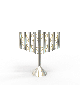 Magnificen Style moderne en argent sterling Chabad pour hommes, Hanukkah moderne M