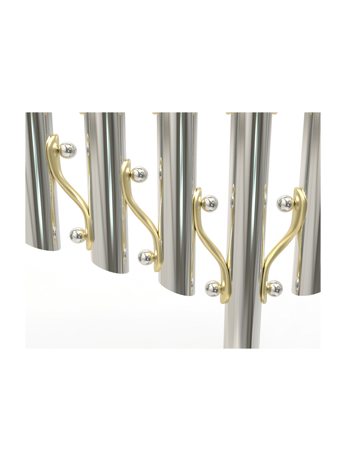 Magnificen Style moderne en argent sterling Chabad pour hommes, Hanukkah moderne M