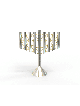 Magnificen Modern Style Sterling Silver Chabad Men , Modern Hanukkah M