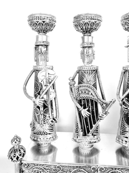Musiciens uniques en leur genre Grand Sterling Silver Hanu , Cadeaux Tu B'Av , I