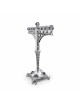 Royal Large Silver Hanukkah Menorah avec améthyste , Cadeaux Hanukkah ,