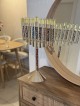 Menorah de Hanoukka en argent énorme de luxe avec En personnalisé, Hanoukka colorée