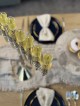Menorah de Hanoukka en argent énorme de luxe avec En personnalisé, Hanoukka colorée
