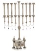 Large Handmade Menorah in Neo-Gothic Style , Hanukkah Gifts , Israeli