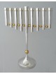 Silver & Brass Extraordinary Large Menorah , Modern Hanukkah Menorahs