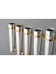 Silver & Brass Extraordinary Large Menorah , Modern Hanukkah Menorahs