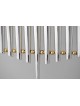 Silver & Brass Extraordinary Large Menorah , Modern Hanukkah Menorahs