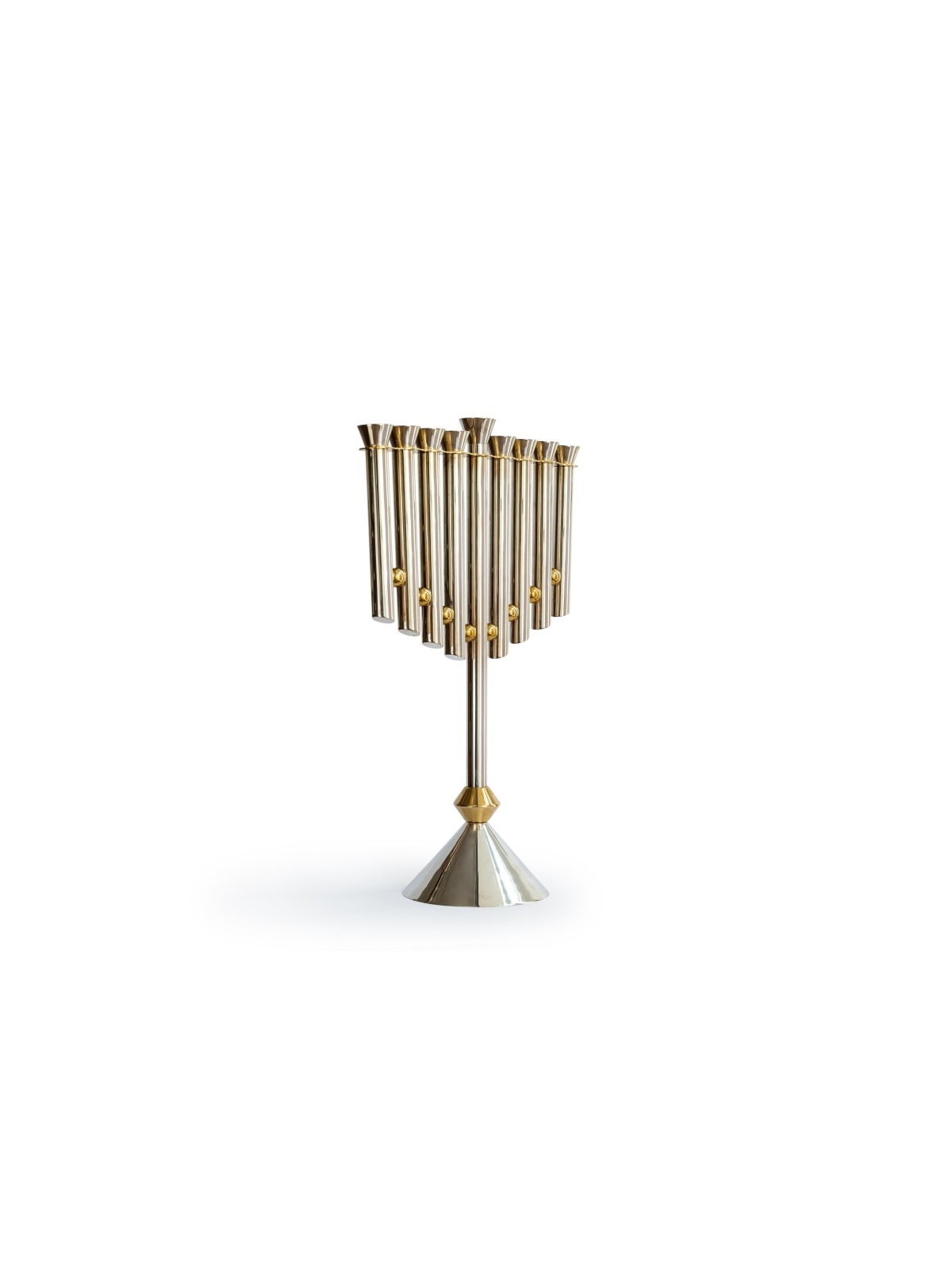 חנוכייה גדולה ומהממת מכסף סטרלינג ופליז, חנוכייה מודרנית לחנוכה