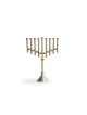 XL Hanukkah Menorah Sterling Silver & Brass , Modern Hanukkah Menorahs